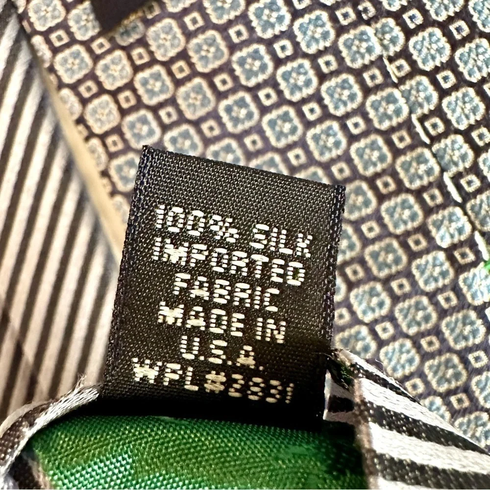 Tommy Hilfiger Men’s 100% Silk Tie 2 Tone Blue Size O/S